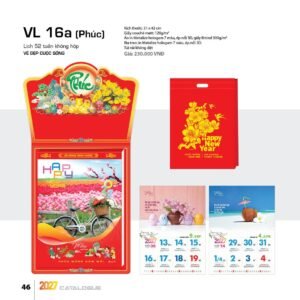 Lịch 52 Tuần 2027 VL Mẫu VL17 (31 x 42cm) Cung Cấp Lịch Tết Doanh Nghiệp TP.HCM in logo doanh nghiệp quà tặng Tết tại Quà Tặng Miền Nam