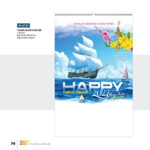 Lịch Treo Tường Lò Xo 2027 VL Mẫu VLLT01 (40 x 63cm) Cung Cấp Lịch Tết Doanh Nghiệp TP.HCM in logo doanh nghiệp quà tặng Tết tại Quà Tặng Miền Nam