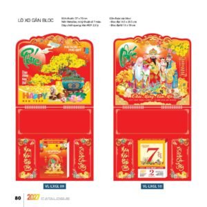 Lịch Treo Tường Lò Xo 2027 VL Mẫu VLLXG09 (37 x 70cm) Cung Cấp Lịch Tết Doanh Nghiệp TP.HCM in logo doanh nghiệp quà tặng Tết tại Quà Tặng Miền Nam